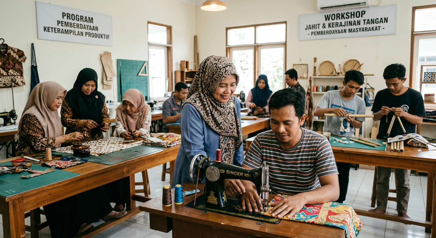 LIVESGP LAMONGAN Berdaya - Program pemberdayaan masyarakat dan peningkatan keterampilan produktif.